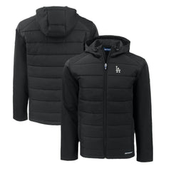 Los Angeles Dodgers Cutter & Buck Evoke Hybrid Eco Softshell Recycled Full-Zip Hoodie Discount