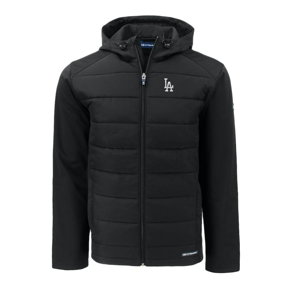 Los Angeles Dodgers Cutter & Buck Evoke Hybrid Eco Softshell Recycled Full-Zip Hoodie Discount