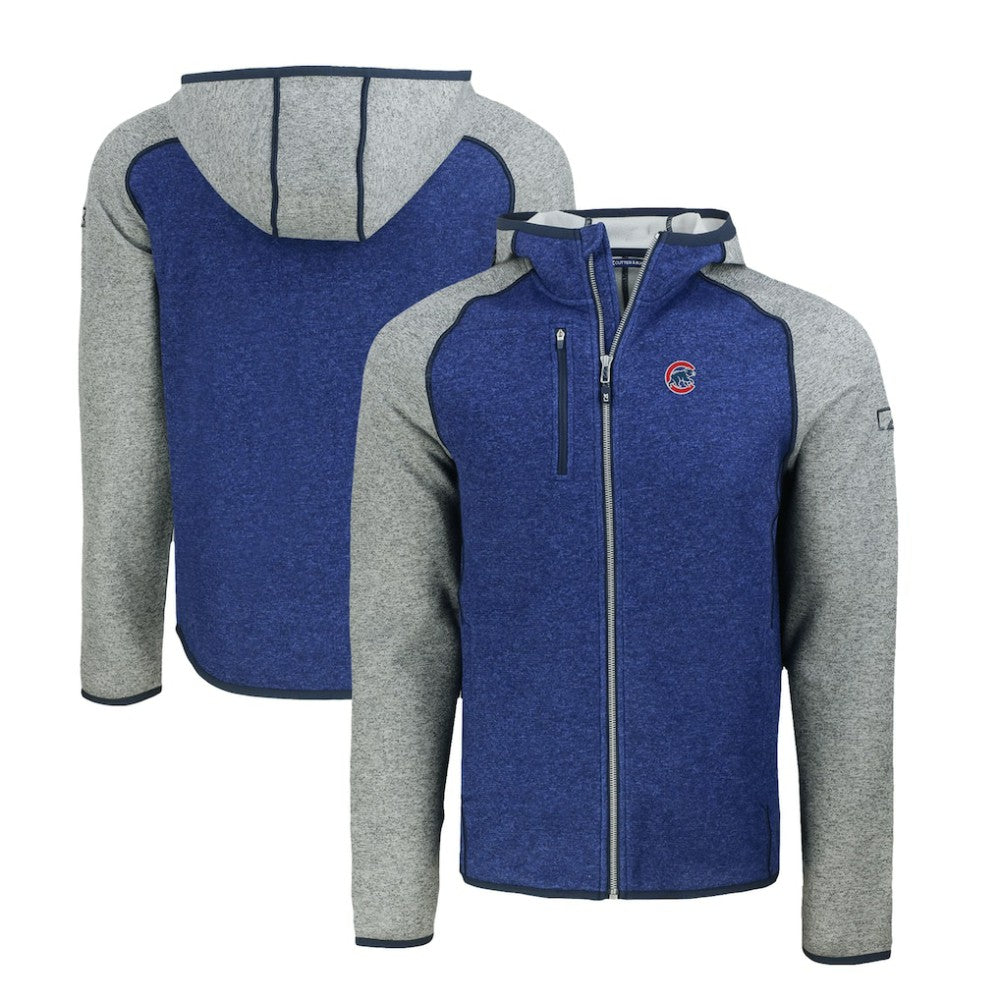 Chicago Cubs Cutter & Buck Mainsail Full-Zip Hooded Jacket Outlet