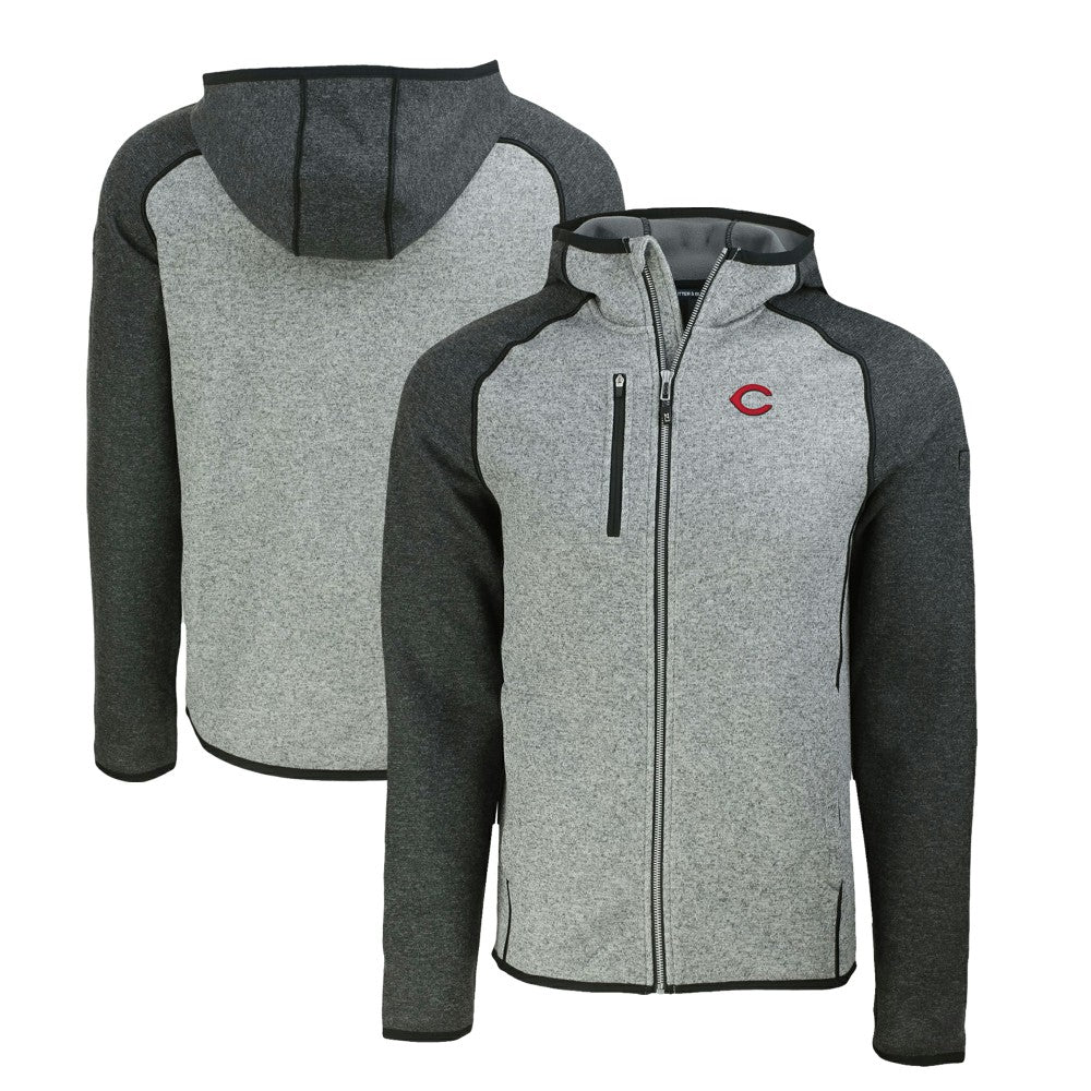 Cincinnati Reds Cutter & Buck Mainsail Full-Zip Hooded Jacket Outlet