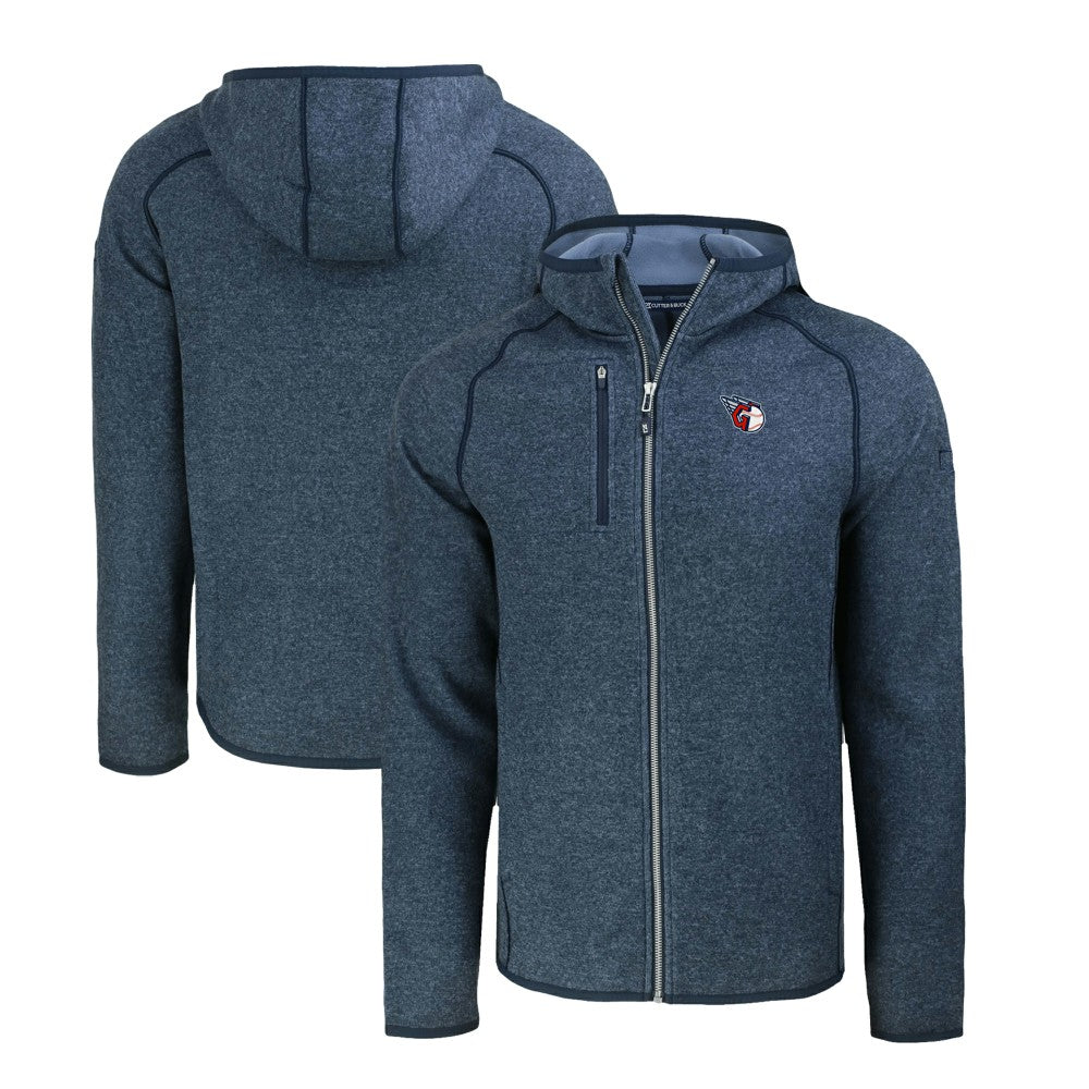 Cleveland Guardians Cutter & Buck Mainsail Full-Zip Hooded Jacket Outlet