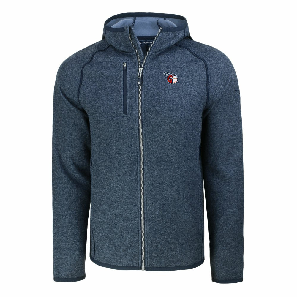 Cleveland Guardians Cutter & Buck Mainsail Full-Zip Hooded Jacket Outlet