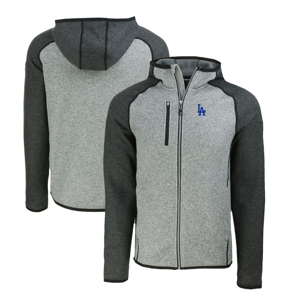 Los Angeles Dodgers Cutter & Buck Mainsail Full-Zip Hooded Jacket for sale