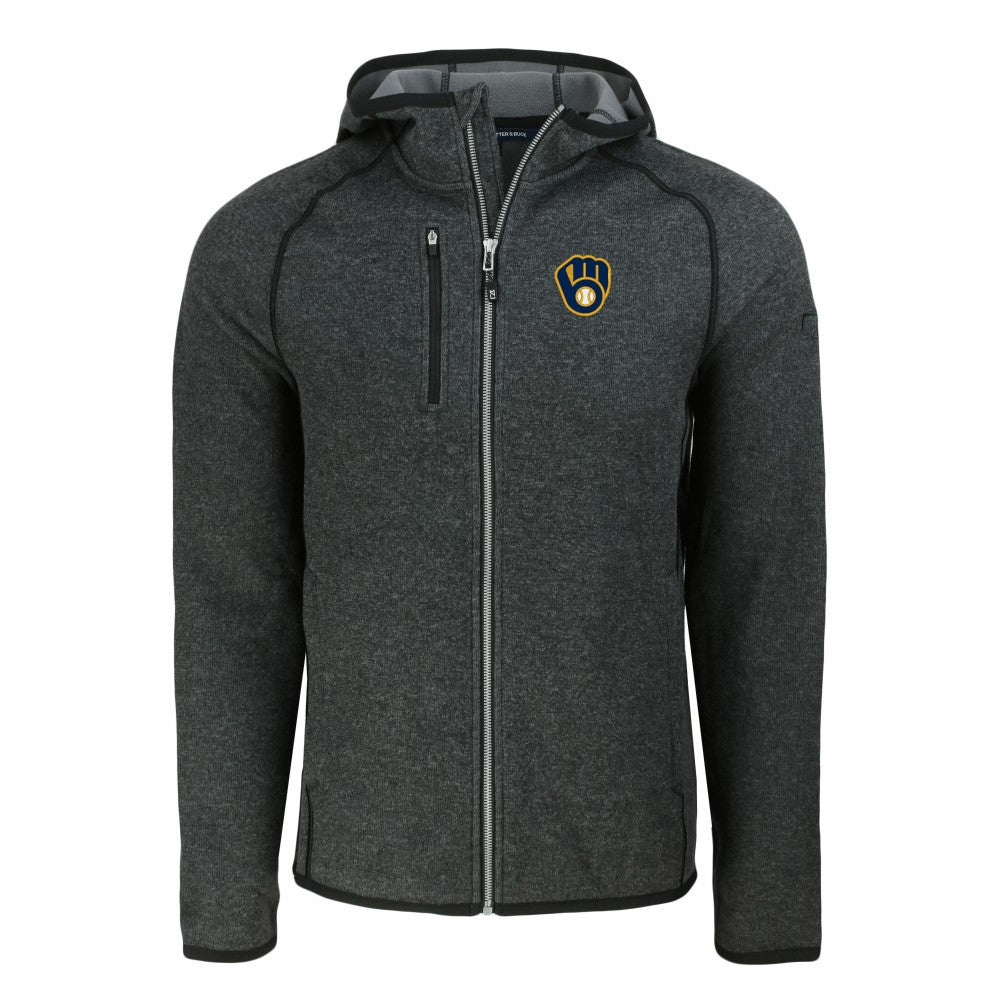 Milwaukee Brewers Cutter & Buck Mainsail Full-Zip Hooded Jacket Near Me