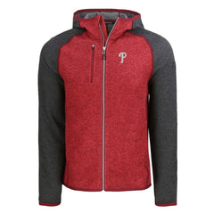 Philadelphia Phillies Cutter & Buck Mainsail Full-Zip Hooded Jacket Outlet