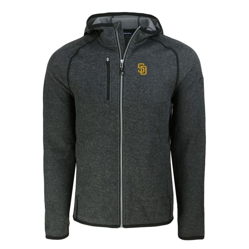 San Diego Padres Cutter & Buck Mainsail Full-Zip Hooded Jacket Online