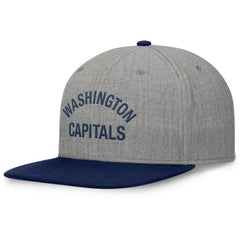 Washington Capitals Fanatics Elements Flat Brim Leather Strapback Hat - Heather Gray | Fanatics near me