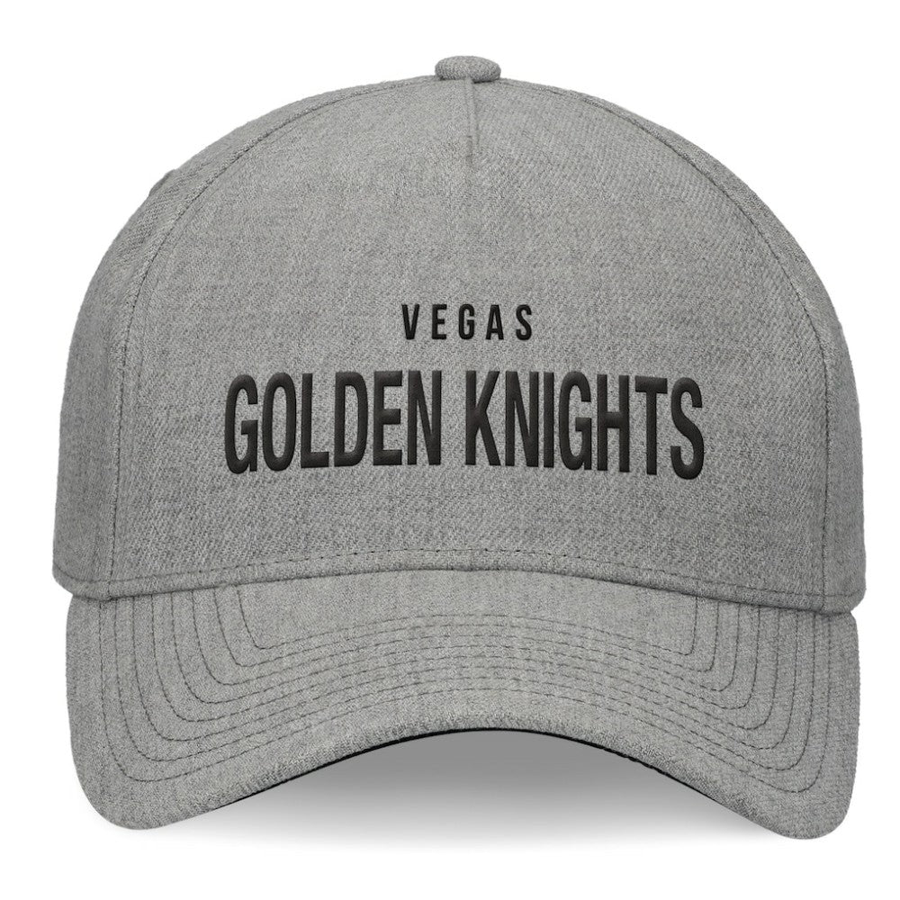 Vegas Golden Knights Fanatics Elements A-Frame Leather Strapback Hat - Heather Gray | Fanatics near me