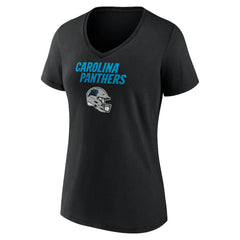 Bryce Young Carolina Panthers Women's Team Wordmark Name & Number V-Neck T-Shirt - Black - NFL