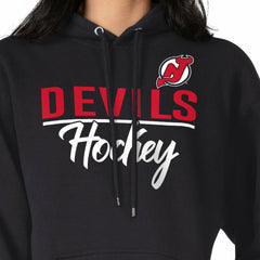 New Jersey Devils G-III 4Her by Carl Banks Women's Team Sport Tri-Blend Fleece Hoodie - Black | NHL online