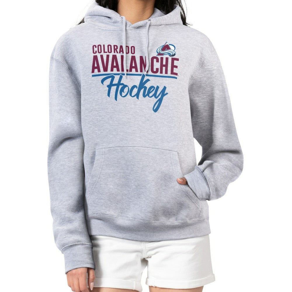 Colorado Avalanche G-III 4Her by Carl Banks Women's Team Sport Tri-Blend Fleece Hoodie - Heather Gray | NHL online