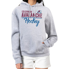 Colorado Avalanche G-III 4Her by Carl Banks Women's Team Sport Tri-Blend Fleece Hoodie - Heather Gray | NHL online