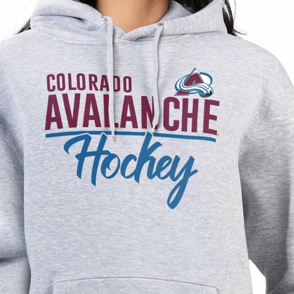 Colorado Avalanche G-III 4Her by Carl Banks Women's Team Sport Tri-Blend Fleece Hoodie - Heather Gray | NHL online