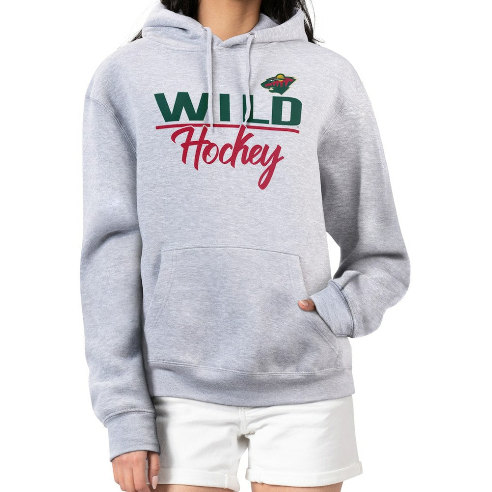 Minnesota Wild G-III 4Her by Carl Banks Women's Team Sport Tri-Blend Fleece Hoodie - Heather Gray | NHL near me