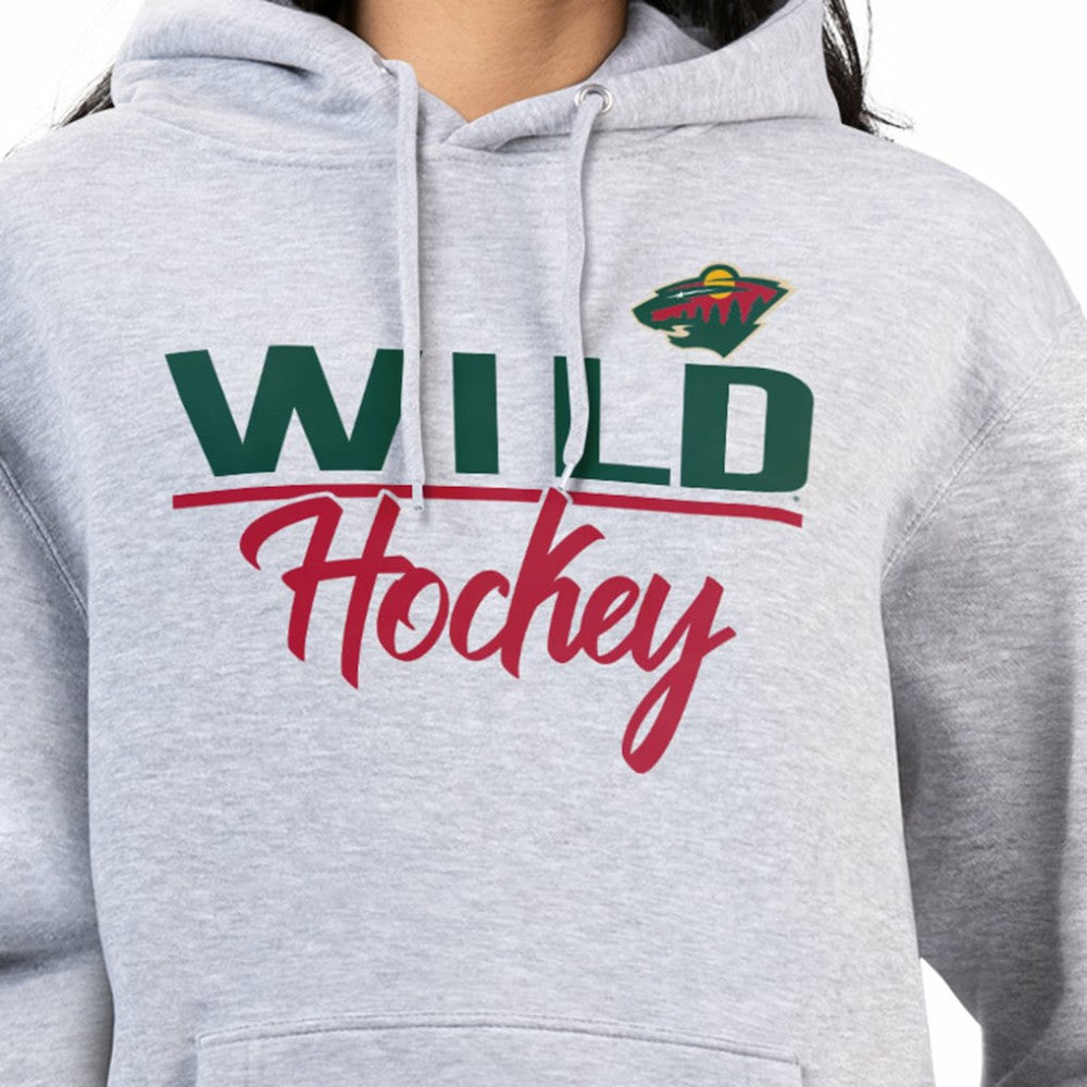 Minnesota Wild G-III 4Her by Carl Banks Women's Team Sport Tri-Blend Fleece Hoodie - Heather Gray | NHL near me