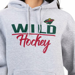 Minnesota Wild G-III 4Her by Carl Banks Women's Team Sport Tri-Blend Fleece Hoodie - Heather Gray | NHL near me