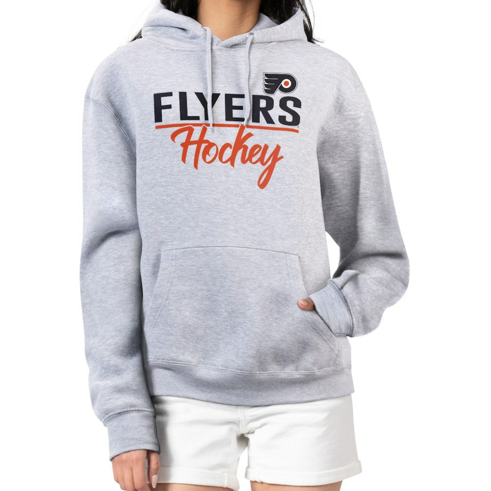 Philadelphia Flyers G-III 4Her by Carl Banks Women's Team Sport Tri-Blend Fleece Hoodie - Heather Gray | NHL Clearance