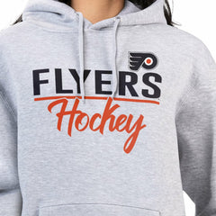 Philadelphia Flyers G-III 4Her by Carl Banks Women's Team Sport Tri-Blend Fleece Hoodie - Heather Gray | NHL Clearance
