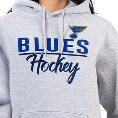 St. Louis Blues G-III 4Her by Carl Banks Women's Team Sport Tri-Blend Fleece Hoodie - Heather Gray | NHL on sale
