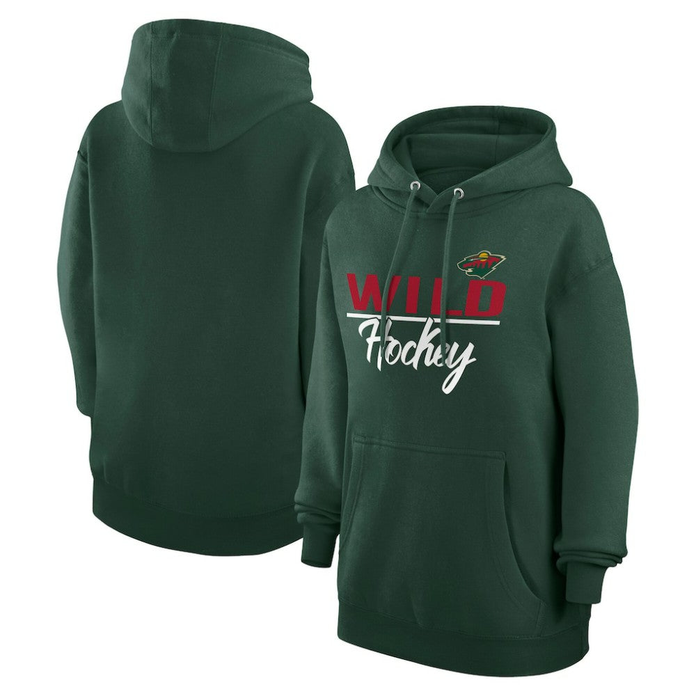 Minnesota Wild G-III 4Her by Carl Banks Women's Team Sport Tri-Blend Fleece Hoodie - Green | NHL sale