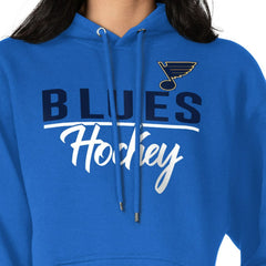 St. Louis Blues G-III 4Her by Carl Banks Women's Team Sport Tri-Blend Fleece Hoodie - Blue | NHL online