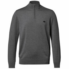 New York Jets Charles Tyrwhitt Merino Quarter-Zip Pullover Sweater - Gray - NFL