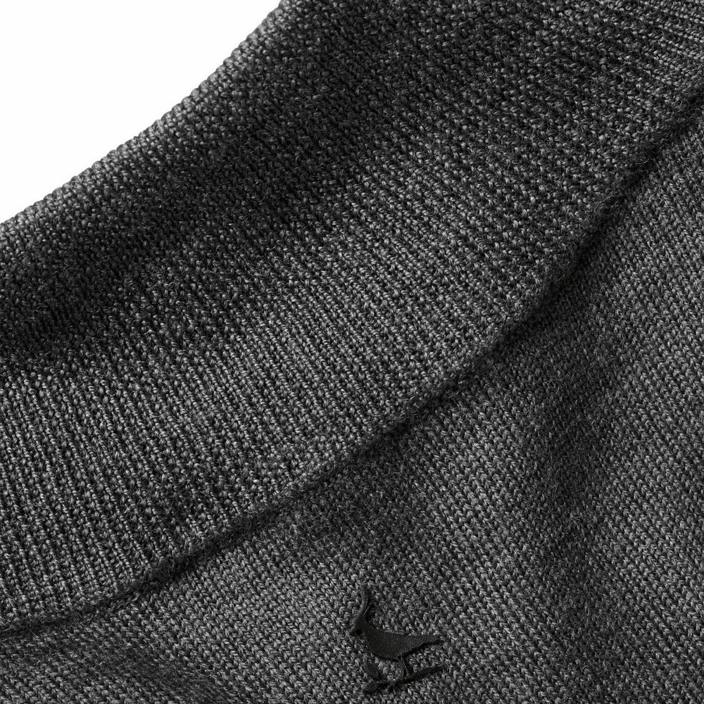 New York Jets Charles Tyrwhitt Merino Quarter-Zip Pullover Sweater - Gray - NFL