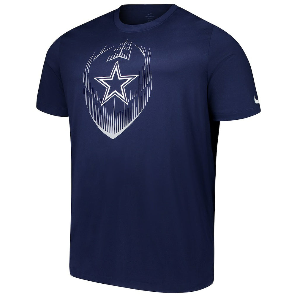 Dallas Cowboys Big & Tall Blitz Legend Icon T-Shirt - Navy - Nike