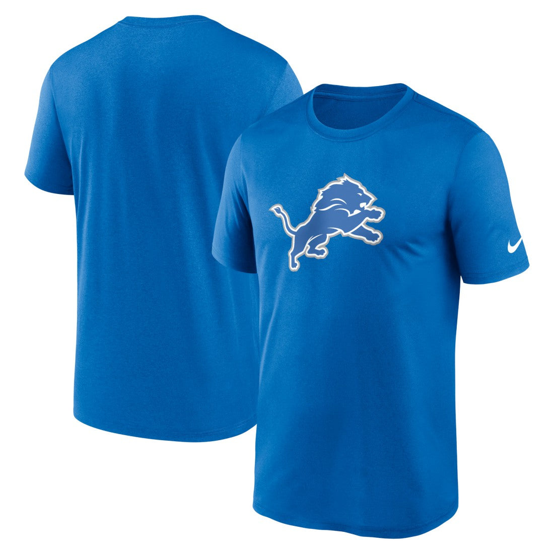 Detroit Lions Primetime Legend Logo Performance T-Shirt - Blue - Nike