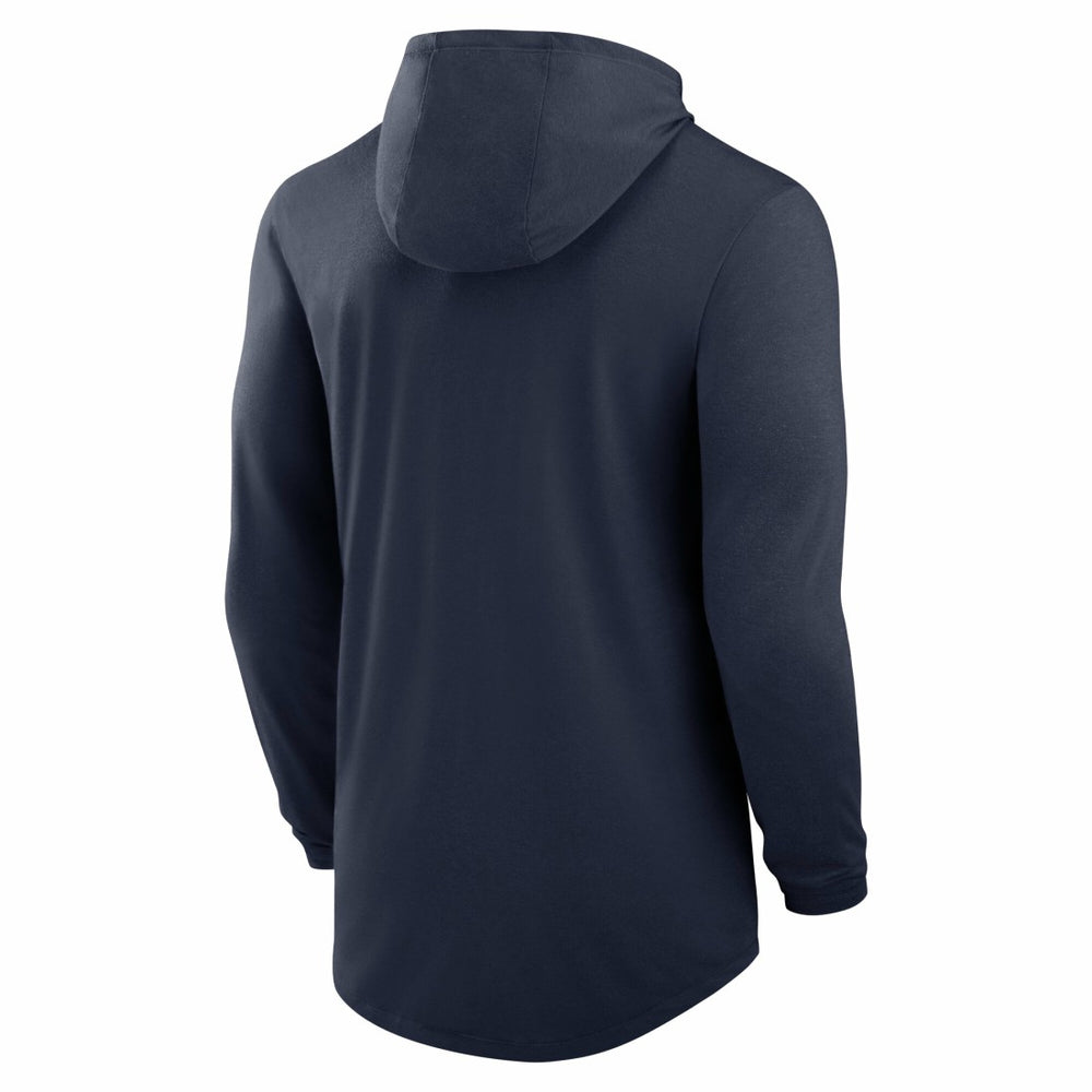 Tennessee Titans Blitz Tri-Blend Dri-FIT Long Sleeve Hoodie T-Shirt - Navy - Nike