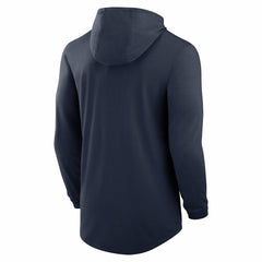 Tennessee Titans Blitz Tri-Blend Dri-FIT Long Sleeve Hoodie T-Shirt - Navy - Nike