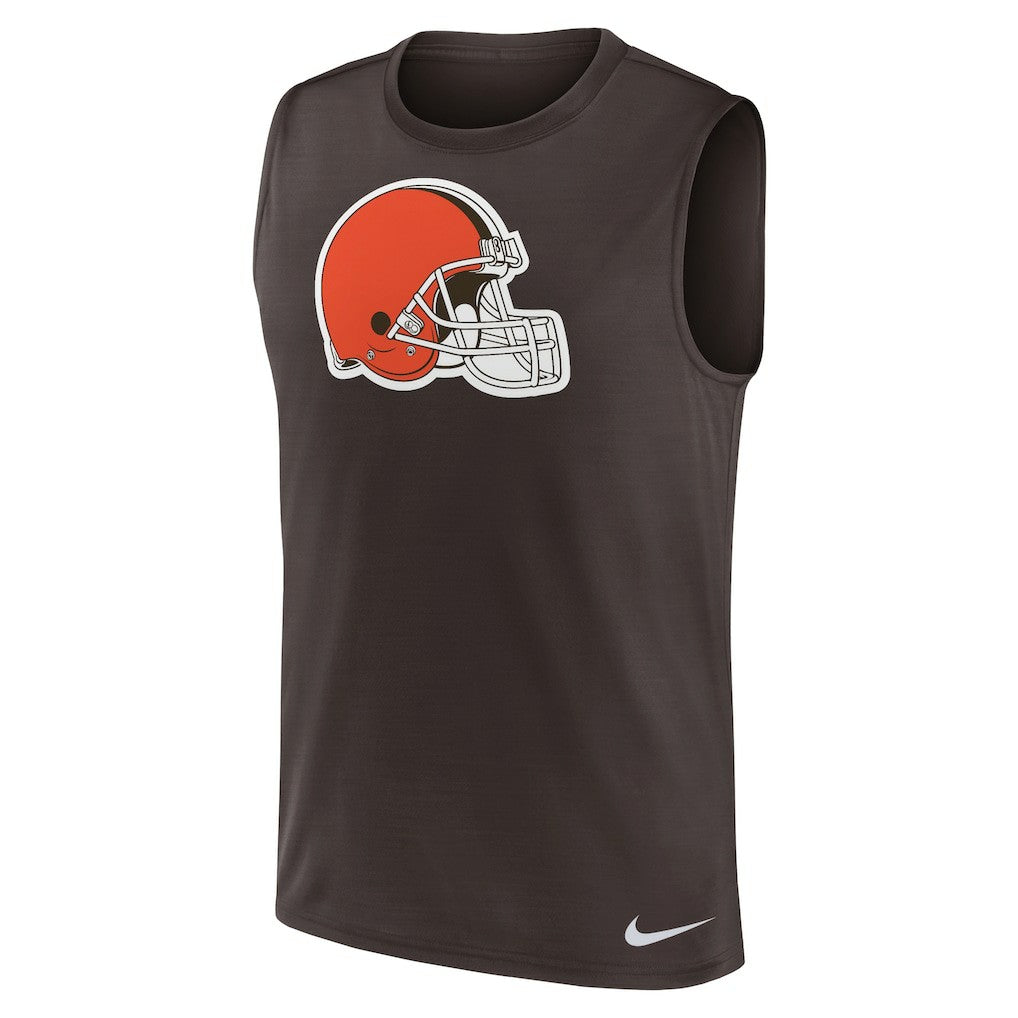 Cleveland Browns Blitz Legend Dri-FIT Muscle Tank Top - Brown - Nike