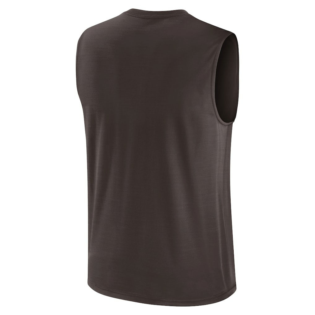 Cleveland Browns Blitz Legend Dri-FIT Muscle Tank Top - Brown - Nike