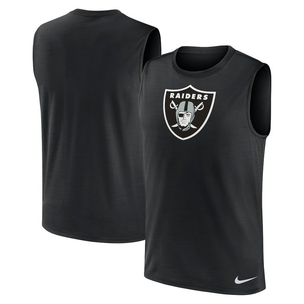 Las Vegas Raiders Blitz Legend Dri-FIT Muscle Tank Top - Black - Nike