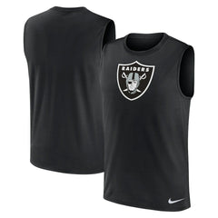 Las Vegas Raiders Blitz Legend Dri-FIT Muscle Tank Top - Black - Nike