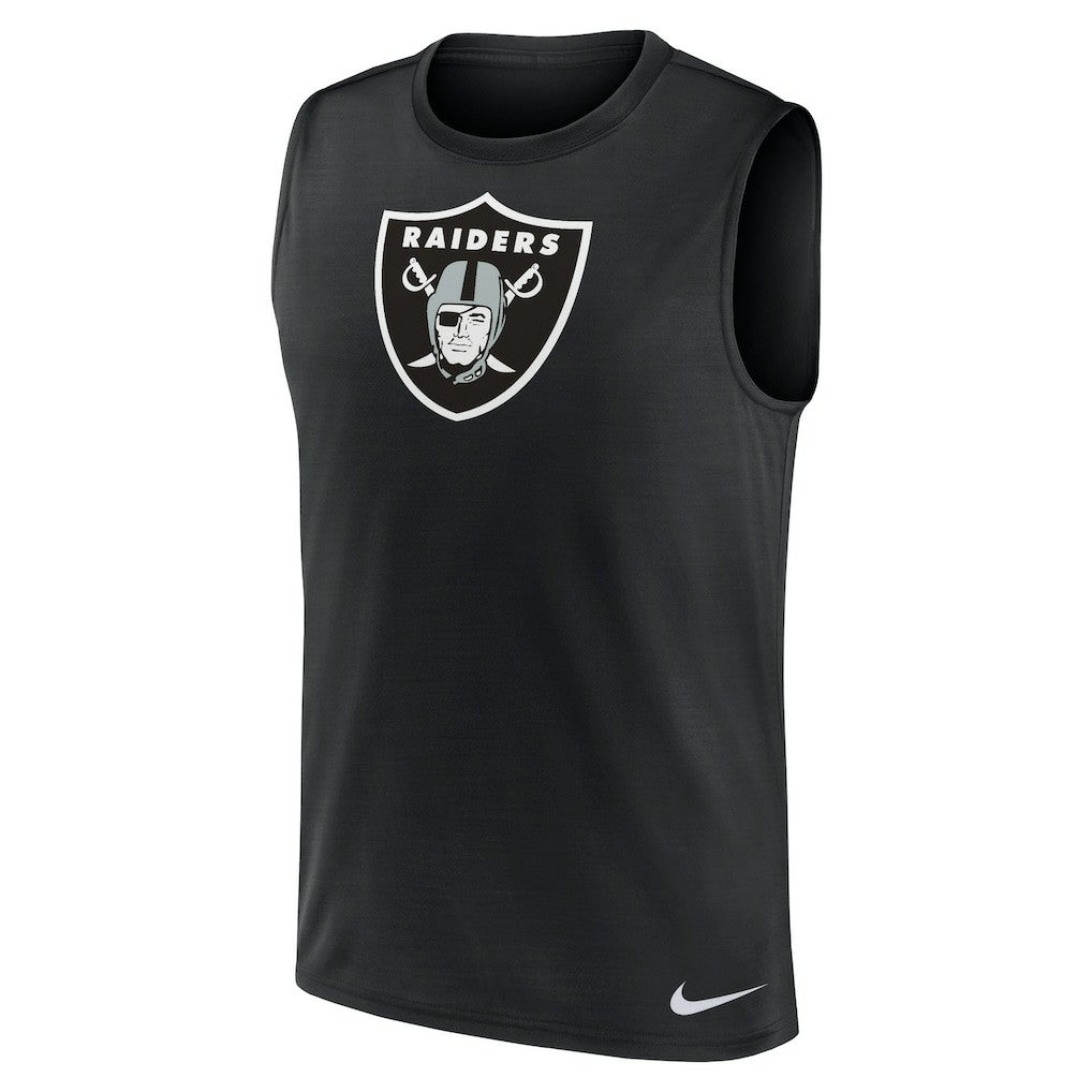 Las Vegas Raiders Blitz Legend Dri-FIT Muscle Tank Top - Black - Nike