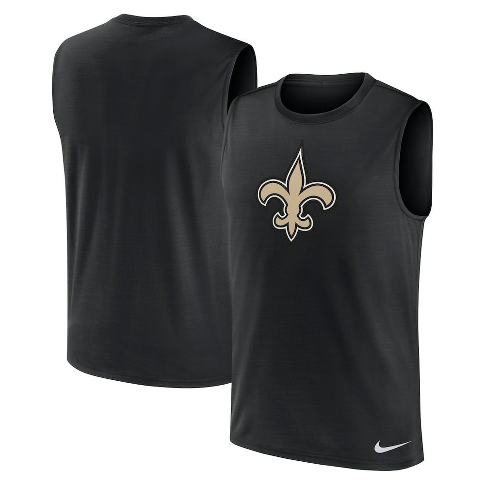 New Orleans Saints Blitz Legend Dri-FIT Muscle Tank Top - Black - Nike