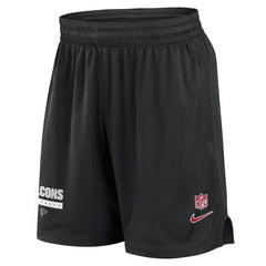Atlanta Falcons 2024 Sideline Performance Mesh Shorts - Black - Nike