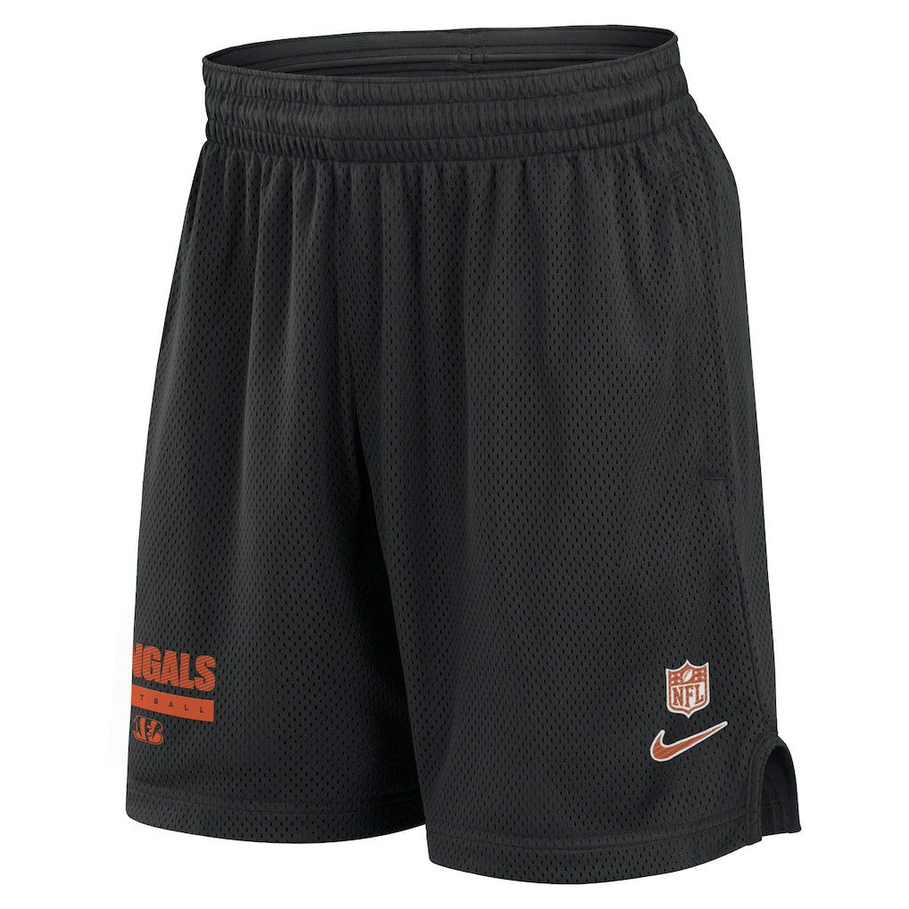 Cincinnati Bengals 2024 Sideline Performance Mesh Shorts - Black - Nike