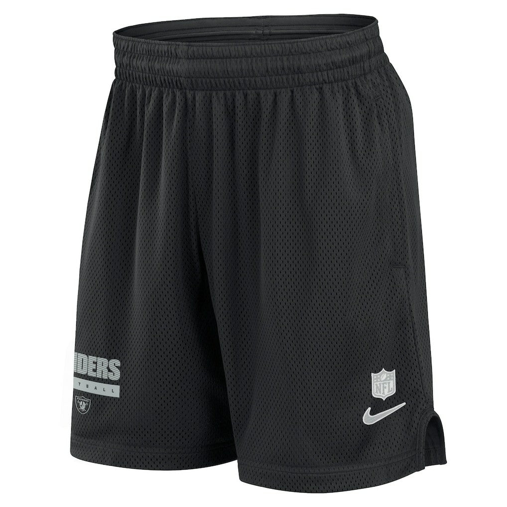 Las Vegas Raiders 2024 Sideline Performance Mesh Shorts - Black - Nike