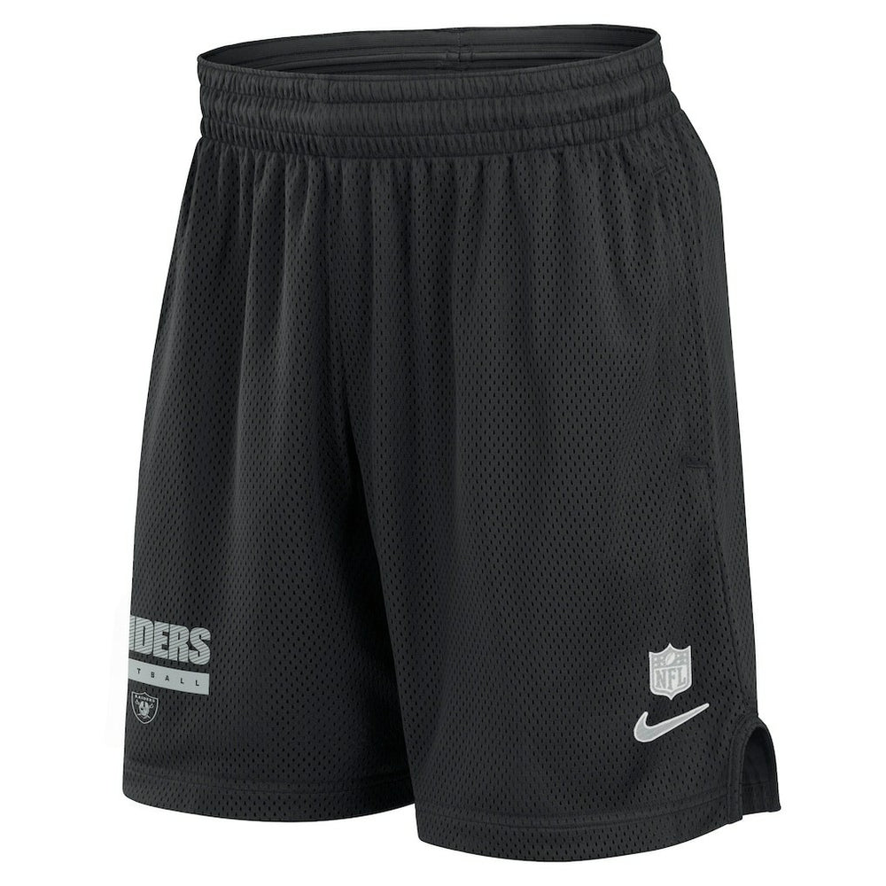 Las Vegas Raiders 2024 Sideline Performance Mesh Shorts - Black - Nike