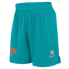 Miami Dolphins 2024 Sideline Performance Mesh Shorts - Aqua - Nike