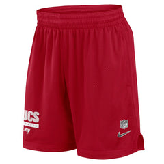 Tampa Bay Buccaneers 2024 Sideline Performance Mesh Shorts - Red - Nike