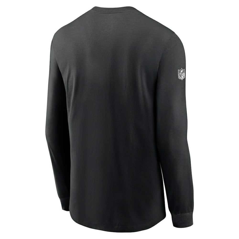 Baltimore Ravens Sideline Dri-FIT Long Sleeve T-Shirt - Black - Nike