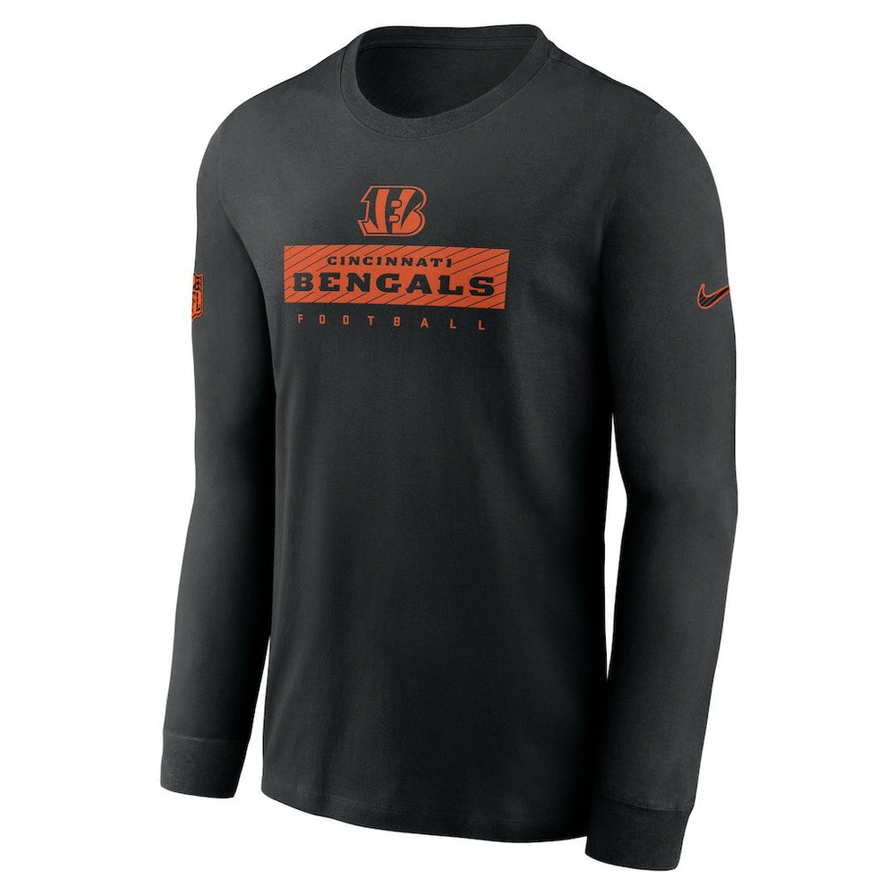Cincinnati Bengals Sideline Dri-FIT Long Sleeve T-Shirt - Black - Nike