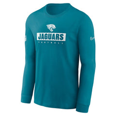 Jacksonville Jaguars Sideline Dri-FIT Long Sleeve T-Shirt - Teal - Nike