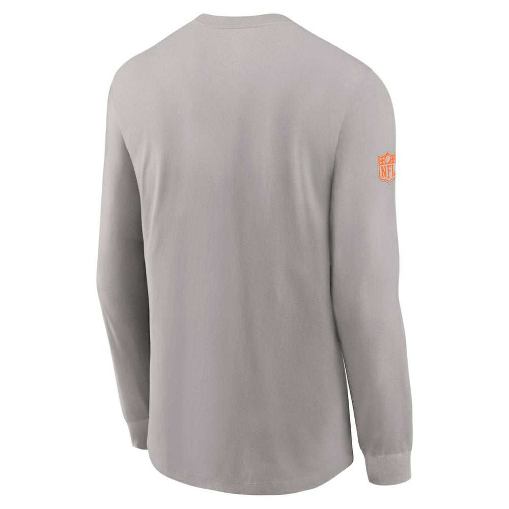 Miami Dolphins Sideline Dri-FIT Long Sleeve T-Shirt - Gray - Nike
