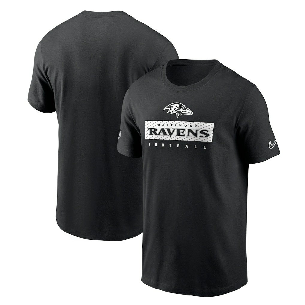Baltimore Ravens Sideline Performance T-Shirt - Black - Nike