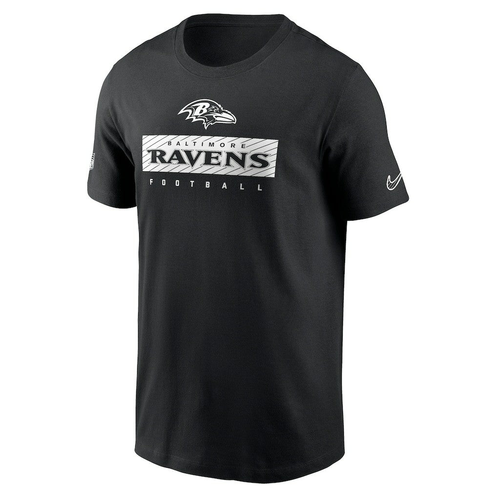 Baltimore Ravens Sideline Performance T-Shirt - Black - Nike