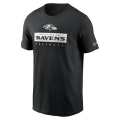 Baltimore Ravens Sideline Performance T-Shirt - Black - Nike